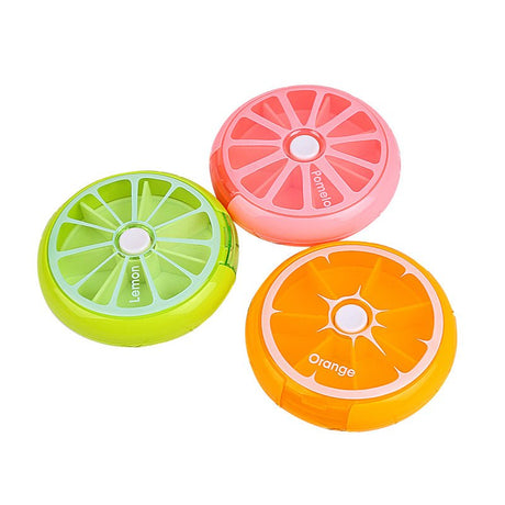 7 Days Round Tray Pill Box - Yorkn Inc✅