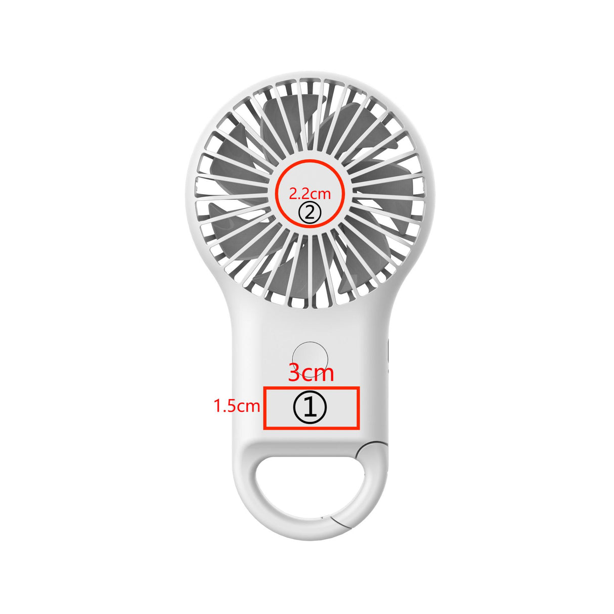 Handheld Fan With Keychain Stand