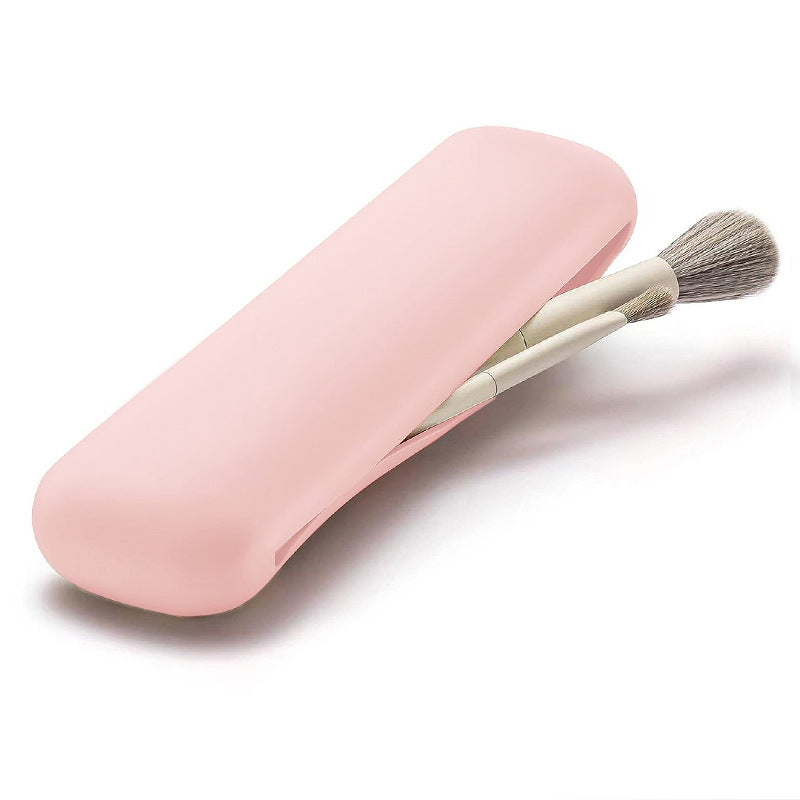 Porte-pinceaux de maquillage de voyage en silicone 