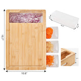 Bamboo Cutting Board With Containers - By Boat