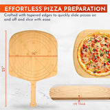 16 Inch Wooden Pizza Peel Board - By Boat