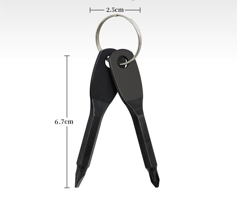 Tournevis porte-clés outil de réparation de poche 