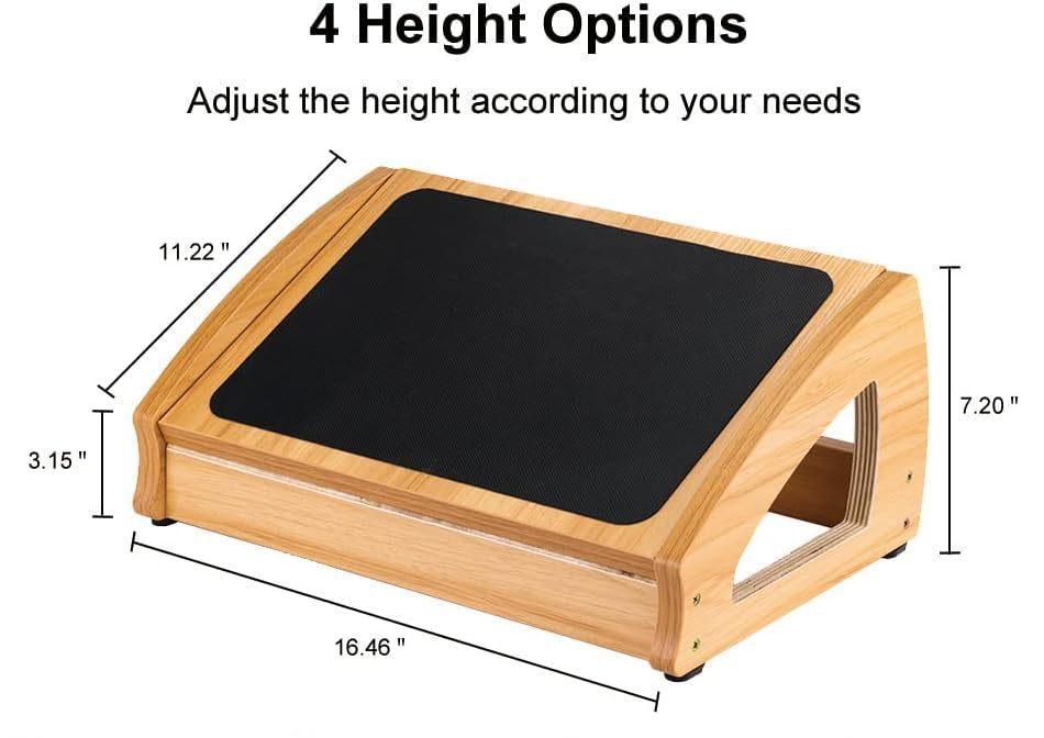 Wood Ergonomic Footrest