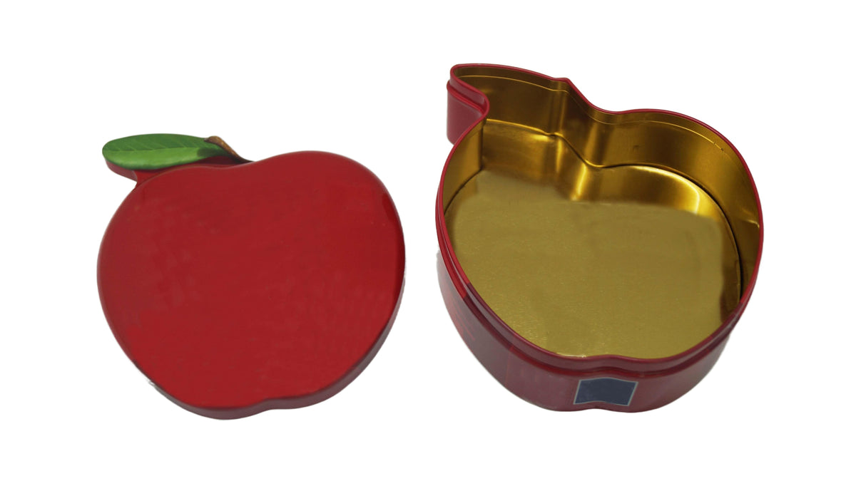 Boîte en fer blanc en forme de pomme - Par bateau 