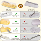 Beurrier en silicone avec couteau 