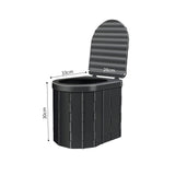 Toilettes pliantes portables avec couvercle 