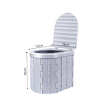Toilettes pliantes portables avec couvercle 