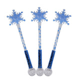 Baguettes lumineuses en forme de flocon de neige 