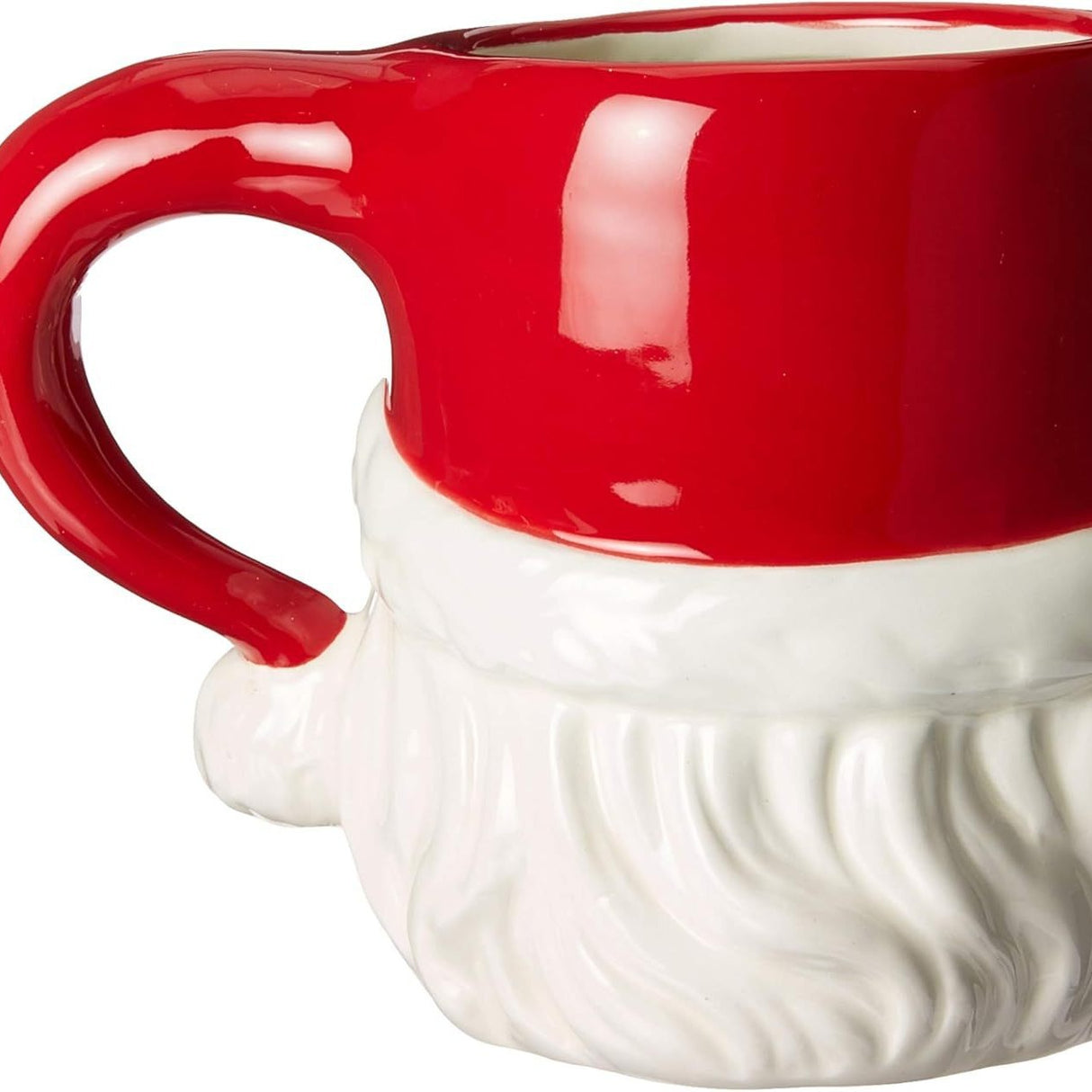 Têtes de Père Noël classiques en céramique 