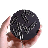 Étiquette nominative ronde avec aimant 