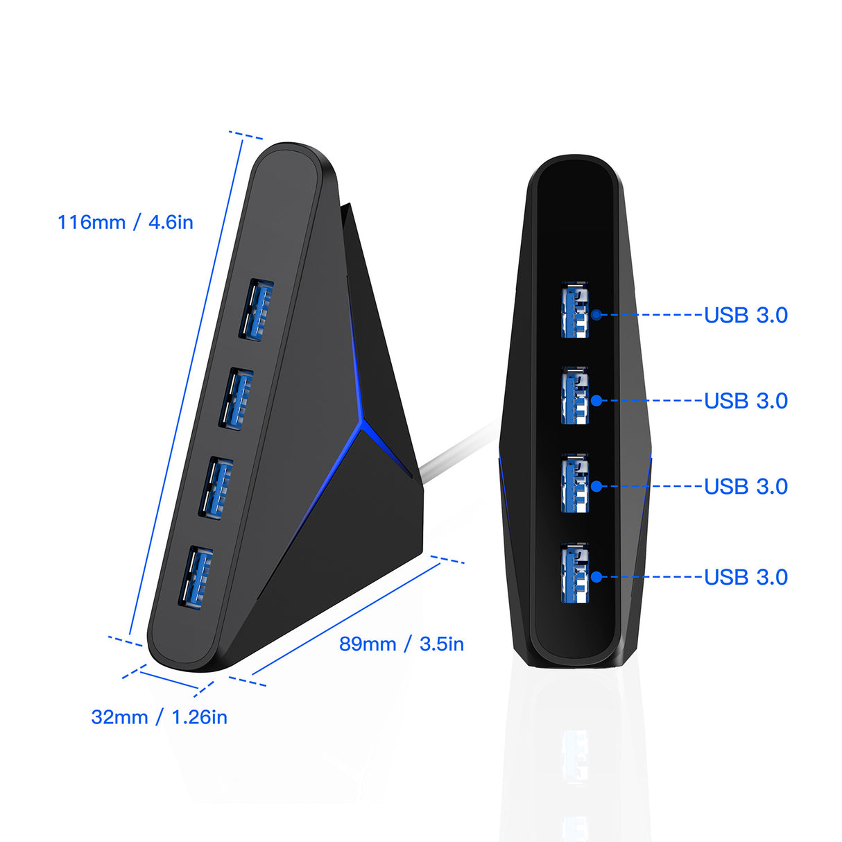 Hub USB 3.0 à 4 ports 