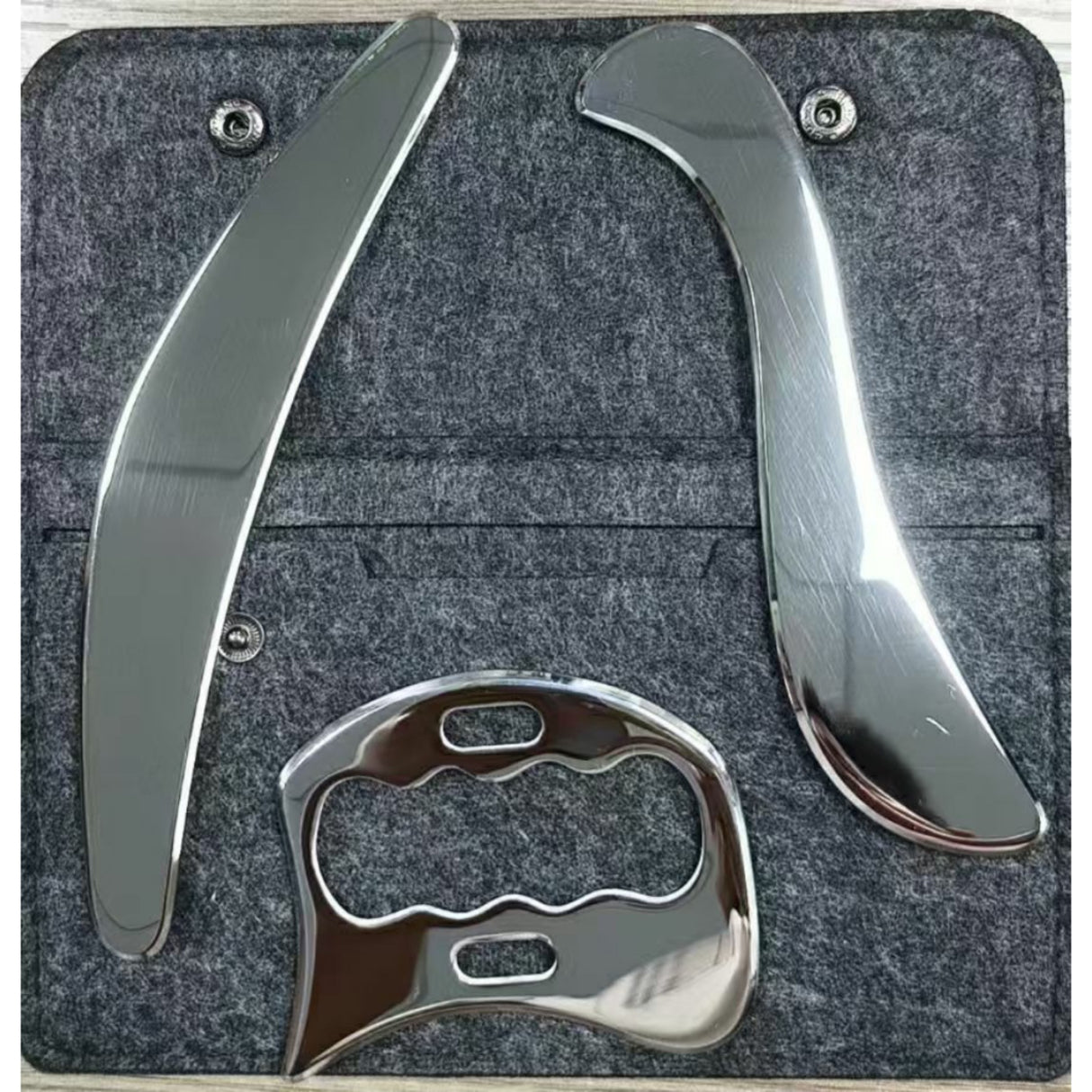 3 In 1 Stainless Steel Muscle Scraper Too