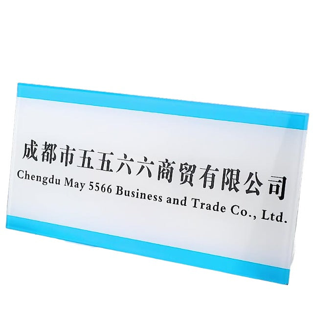 Signalisation de logo d'entreprise en acrylique 