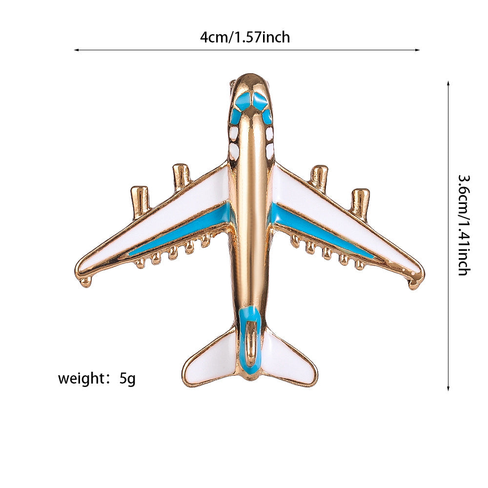 Épingles à revers en forme d'avion et de navire 
