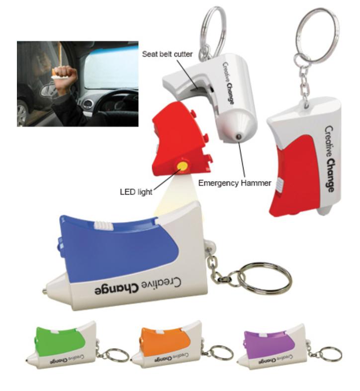 Mini Emergency Auto Set Key Chain
