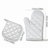 Ensemble de gants de cuisine et maniques 