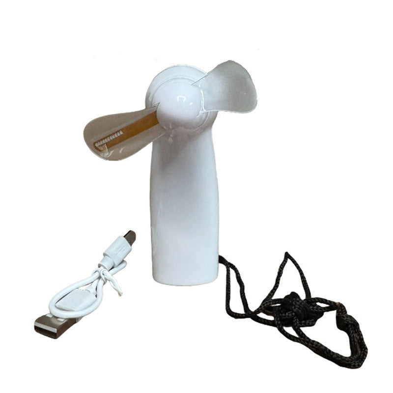 Mini ventilateur portatif rechargeable à LED clignotante 
