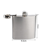 Coffret cadeau de flasque en acier inoxydable de 6 oz 