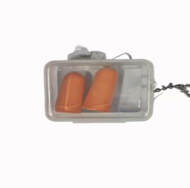 Bouchon d'oreille en mousse souple avec porte-clés 