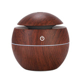 Humidificateur rond en forme de champignon à grain de bois 