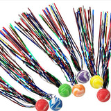 20 balles rebondissantes en ruban de 25 cm 