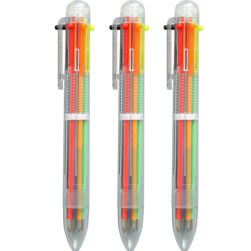 Stylo à bille multicolore 6 en 1 