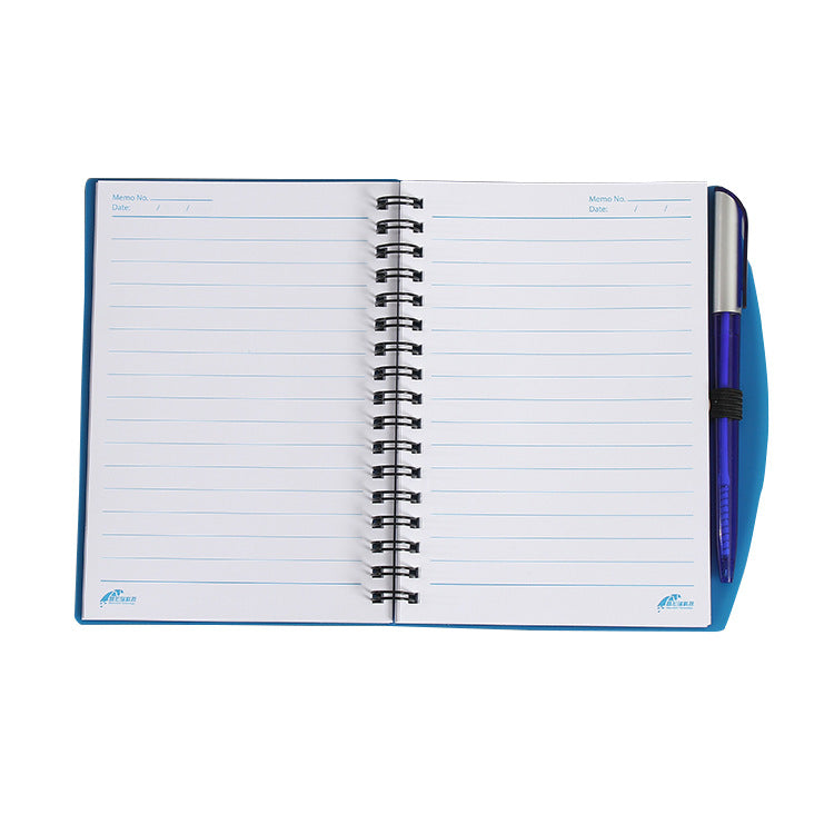 Cahier à spirale à feuilles mobiles avec stylo 