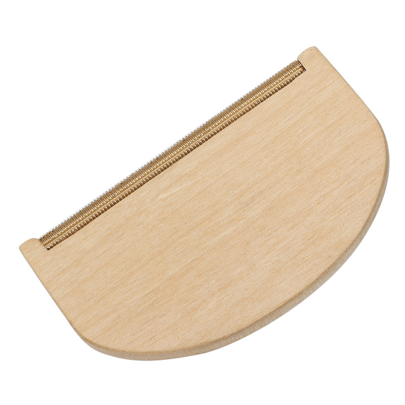 Peigne en bois cachemire avec pochette à cordon - Pour le nettoyage 