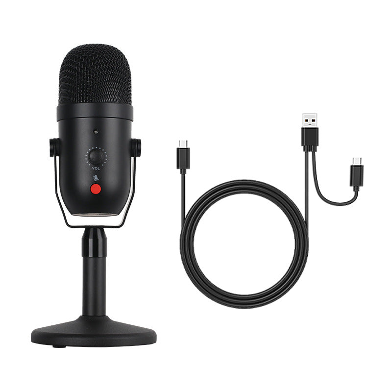 Microphone de jeu à condensateur USB 