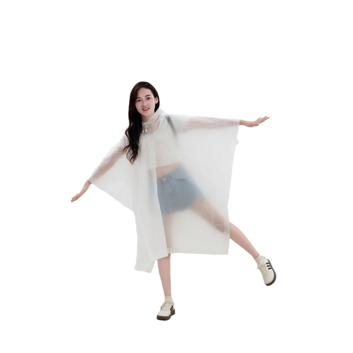 Poncho Eva imperméable à capuche 