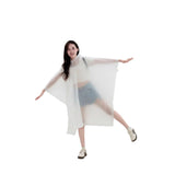 Poncho Eva imperméable à capuche 