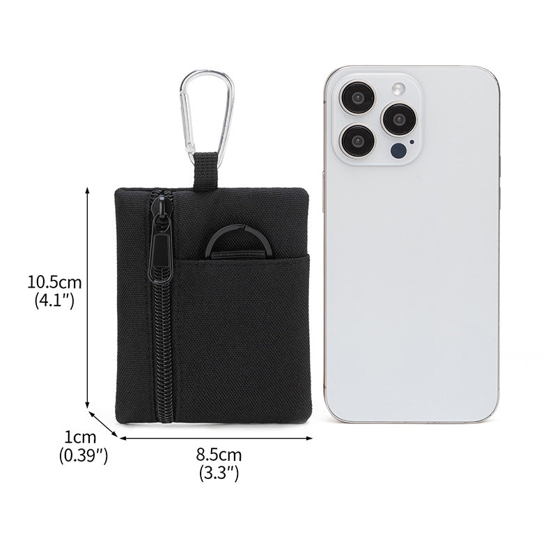 Mini porte-monnaie d'extérieur avec crochet 