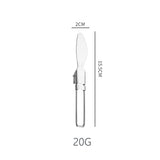 Ensemble de couverts pliables 