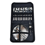 Camping Silverware Set With Case