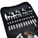 Ensemble de couverts de camping avec étui 