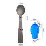 Cuillères pliantes portables (en boîte) 