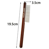 Peigne pour animaux de compagnie en bois 