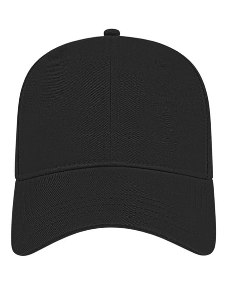 Black 6-panel Baseball Cap