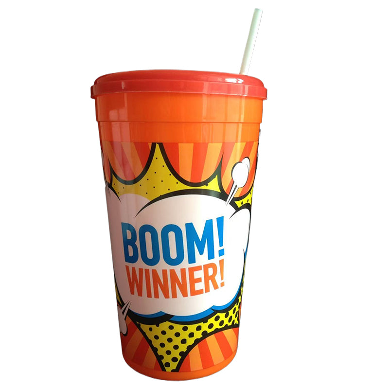 32oz Square Stadium Cup With Lid