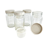 4 Pack Glass Salad Jars