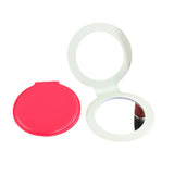 Portable Round Pu Makeup Mirror
