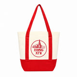 Colorblock Polyester Canvas Tote Bag