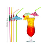 9.5inch Straws With Paper Decorative Umbrella - Yorkn Inc✅