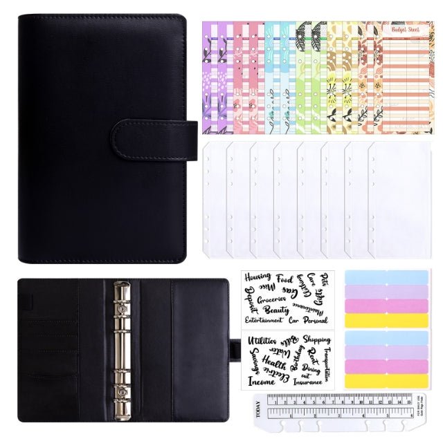 A6 Pu Leather Binder Budget Planner - Yorkn Inc✅