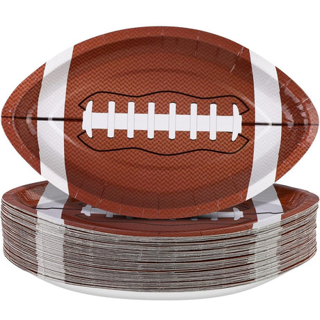 American Football Shaped Paper Plate - Yorkn Inc✅