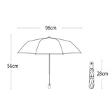 Auto Folding Compact Umbrella Full Size Underneath Printed - Yorkn Inc✅