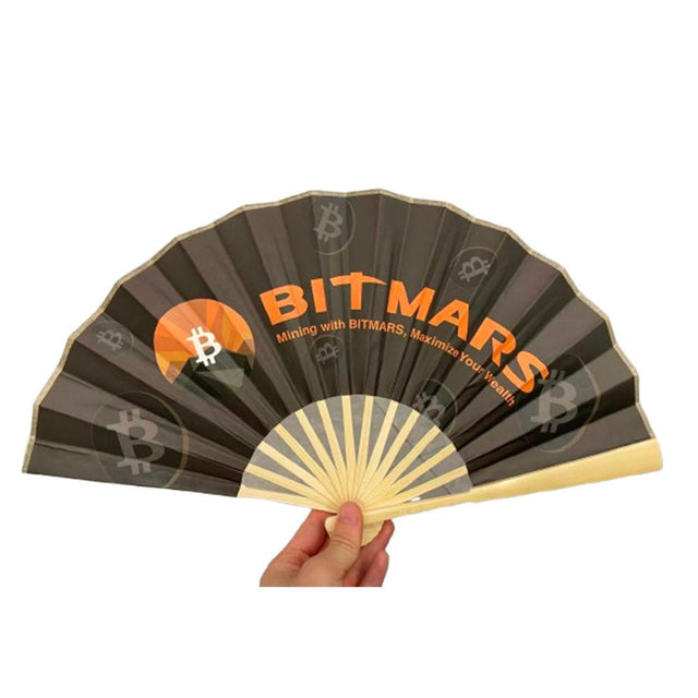 Bamboo Hand Fan With Fabric Surface - Yorkn Inc✅