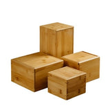 Bamboo Wood Storage Box With Lid - Yorkn Inc✅