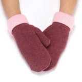 Bicolor Knitted Mitten - Yorkn Inc✅