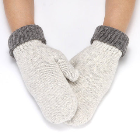 Bicolor Knitted Mitten - Yorkn Inc✅
